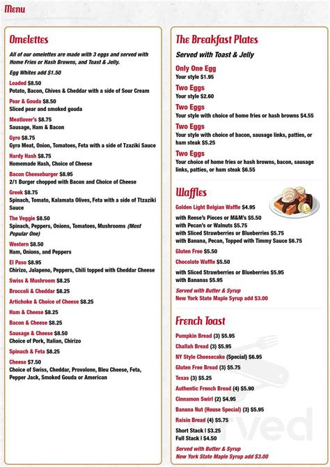 Authentic new York style cuisine, family owned Italian Eatery. . Steves diner menu fairport ny